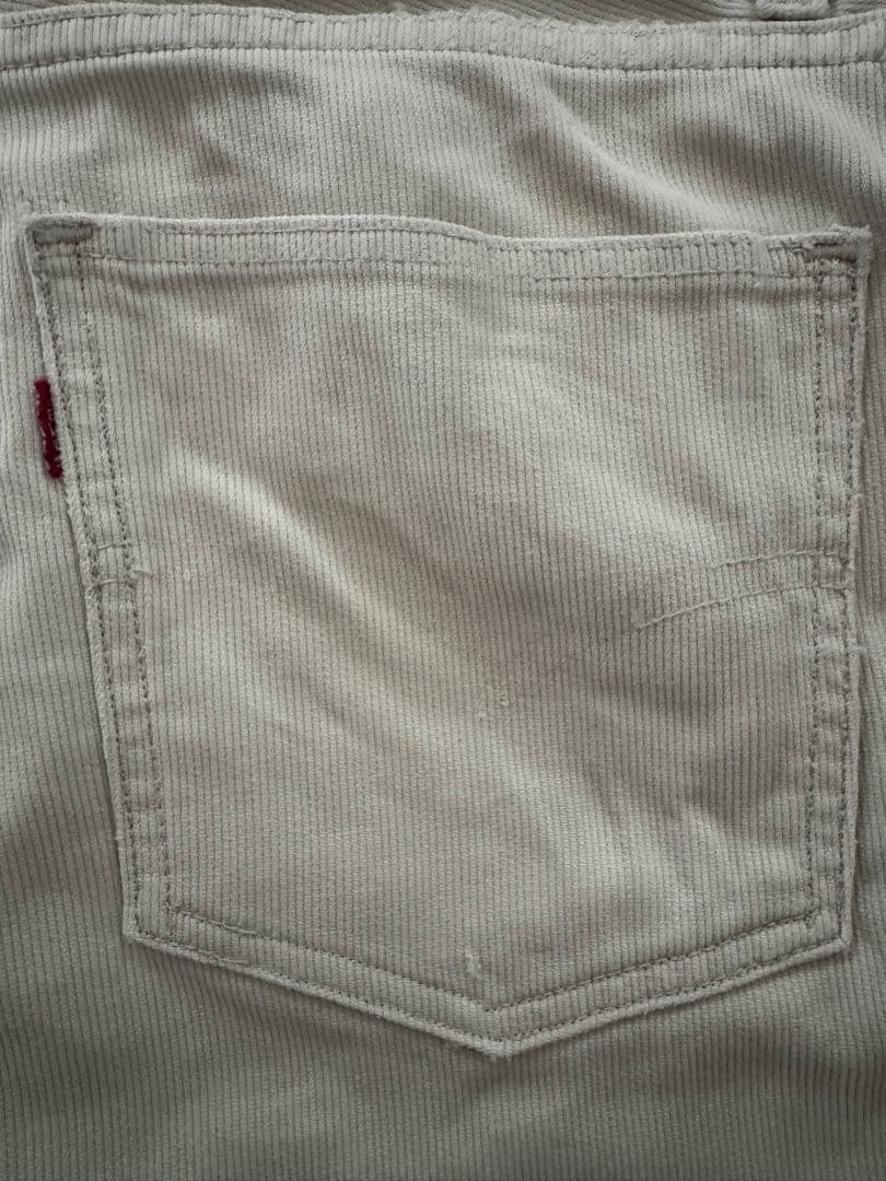 60s〜LEVI'S 911B ピケ BigE パンツ ボタン裏V