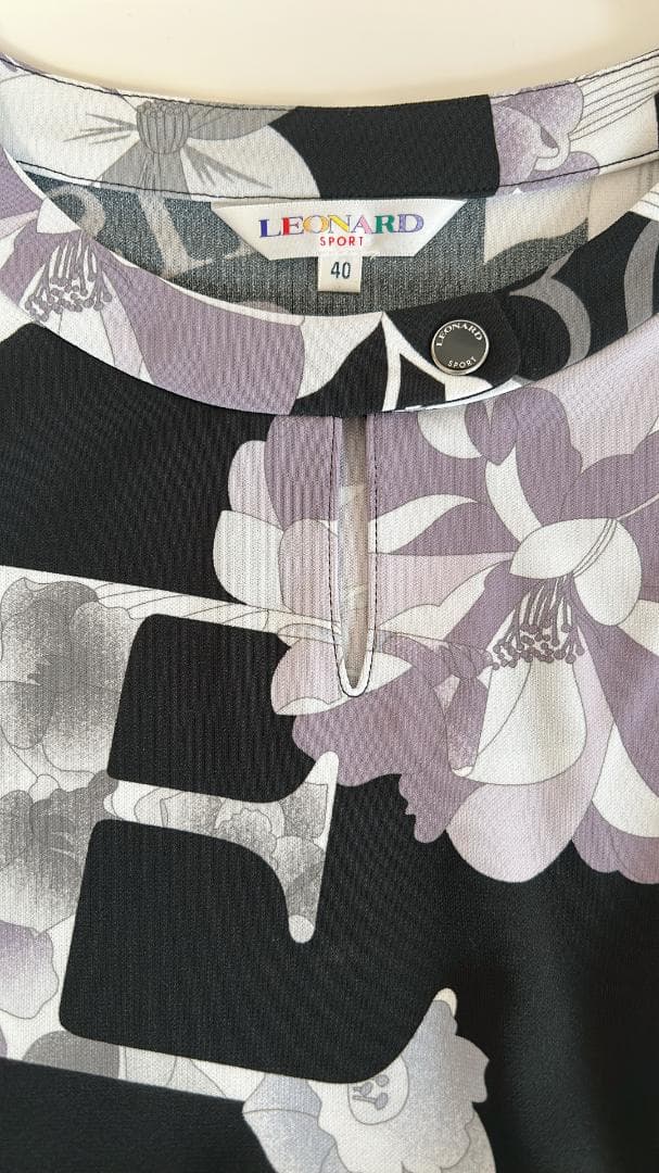 ⭐︎LEONARD SPORT⭐︎ 花柄 長袖チュニック 40