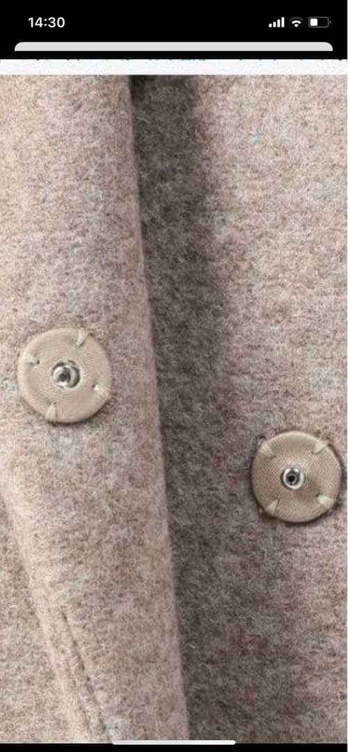 Plageベージュ ポンディングテーラードカラーコート フリーサイズ