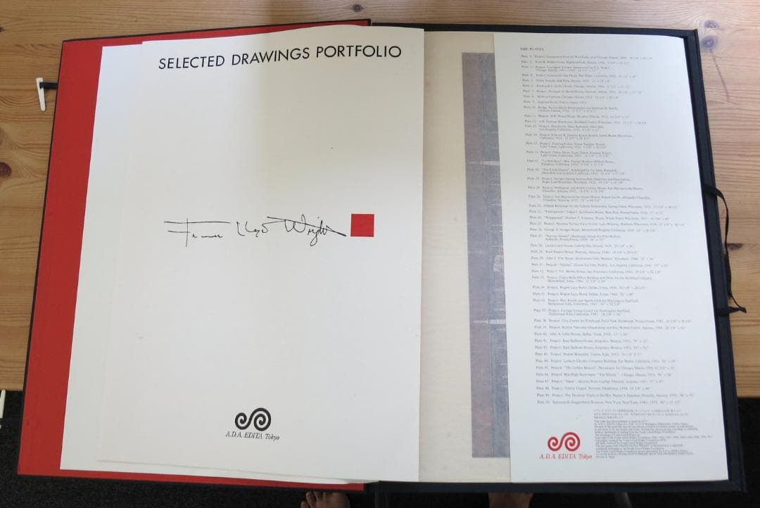 フランク・ロイド・ライト建築透視図集 ポートフォリオ 限定480部 箱付