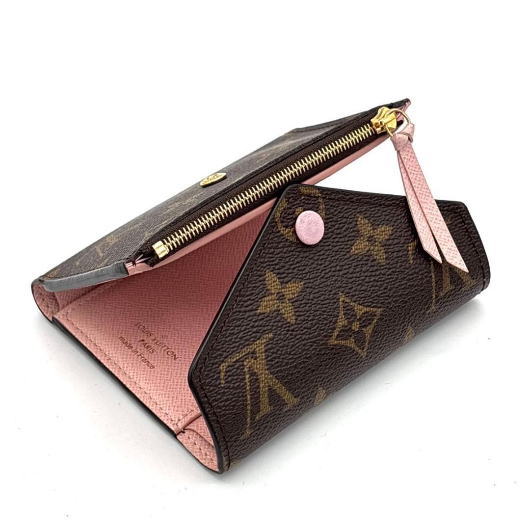 ルイヴィトン モノグラム ヴィクトリーヌ 三つ折り財布 ローズバレリーヌ