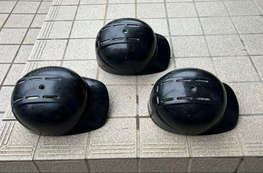 ZETT ヘルメット　軟式一般用　M,L,Oサイズ　ブラック 3個