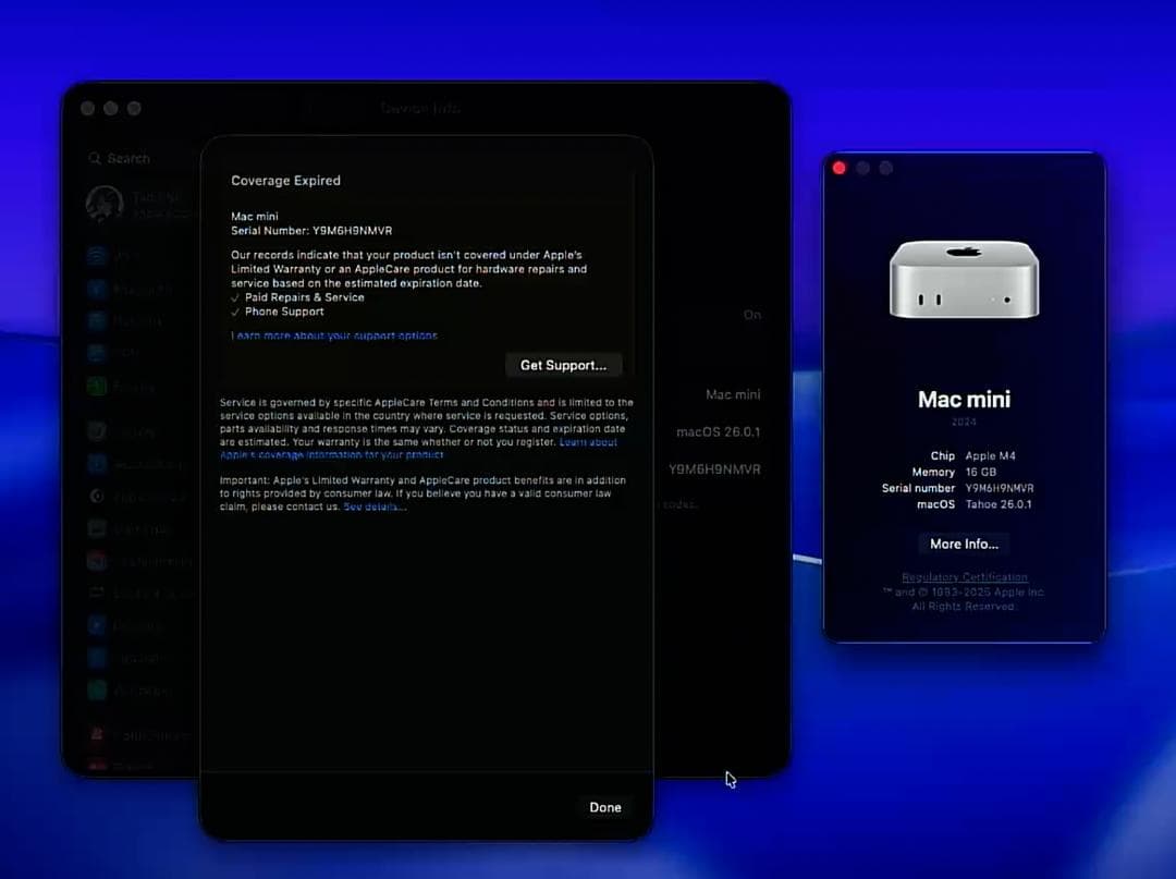 [中古 美品] Apple Mac Mini M4 16GB RAM 256GB