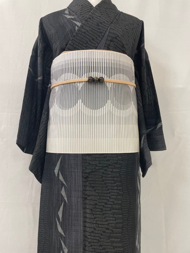 美品　正絹袷　結城紬　単品