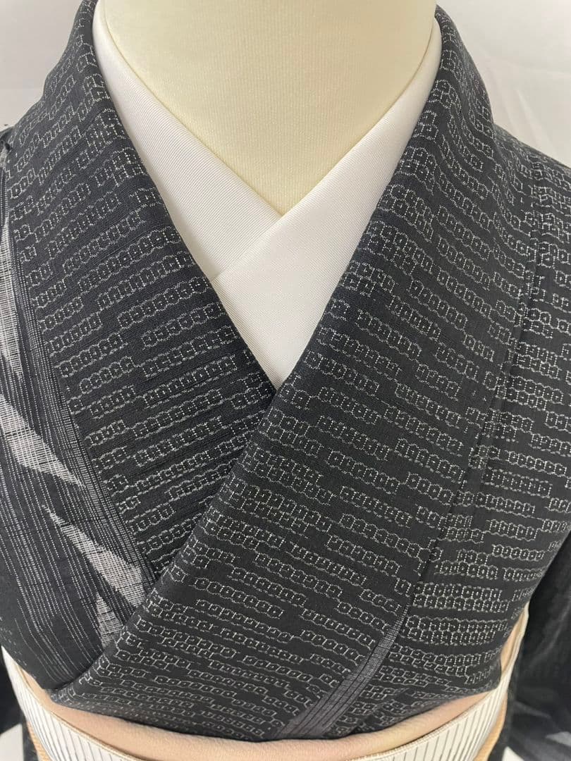 美品　正絹袷　結城紬　単品