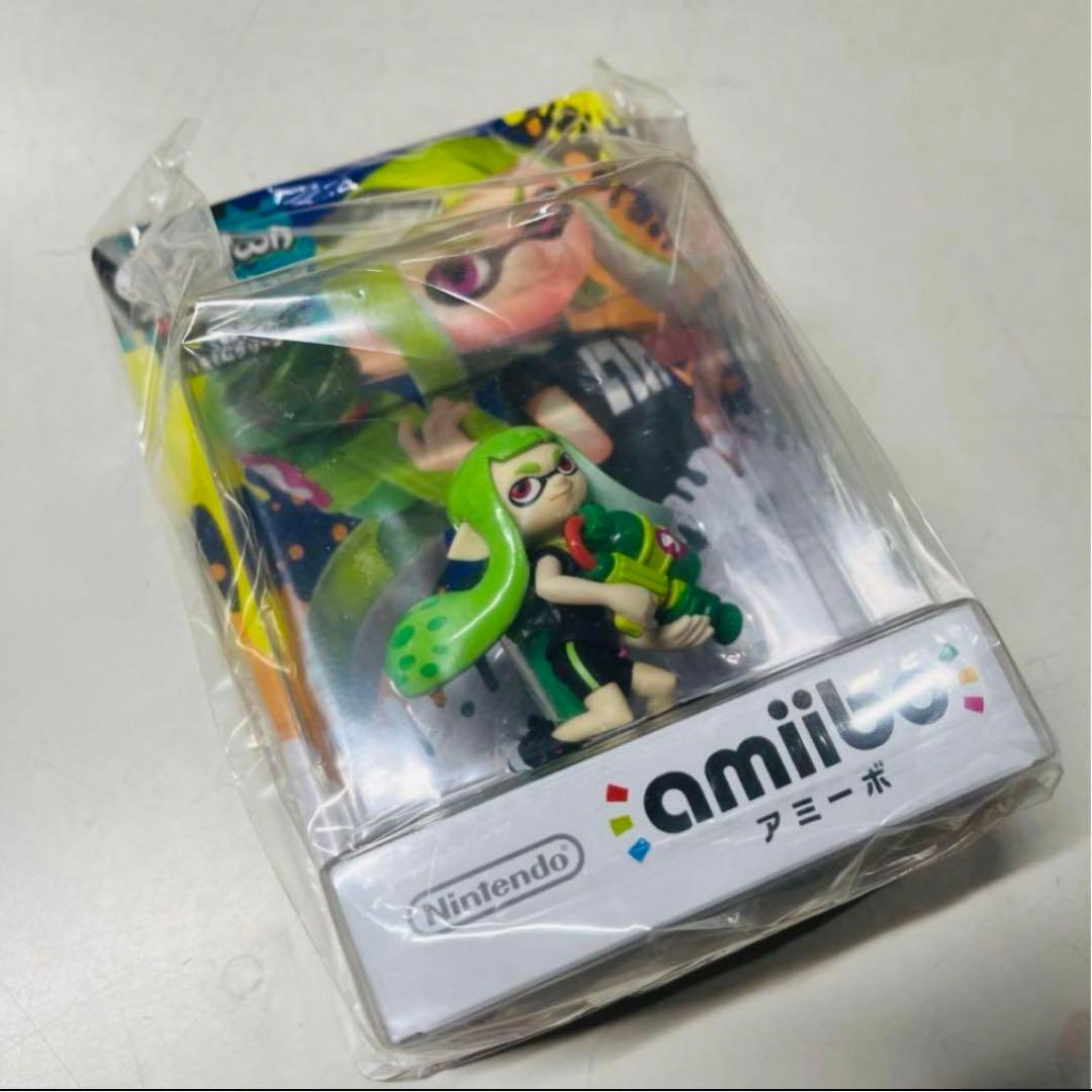 【新品未開封】ガール ライムグリーン amiibo スプラトゥーン 限定