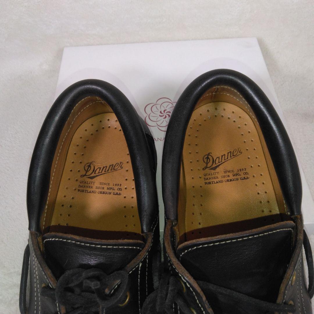 danner vibram 黒レザー モカシン シューズ