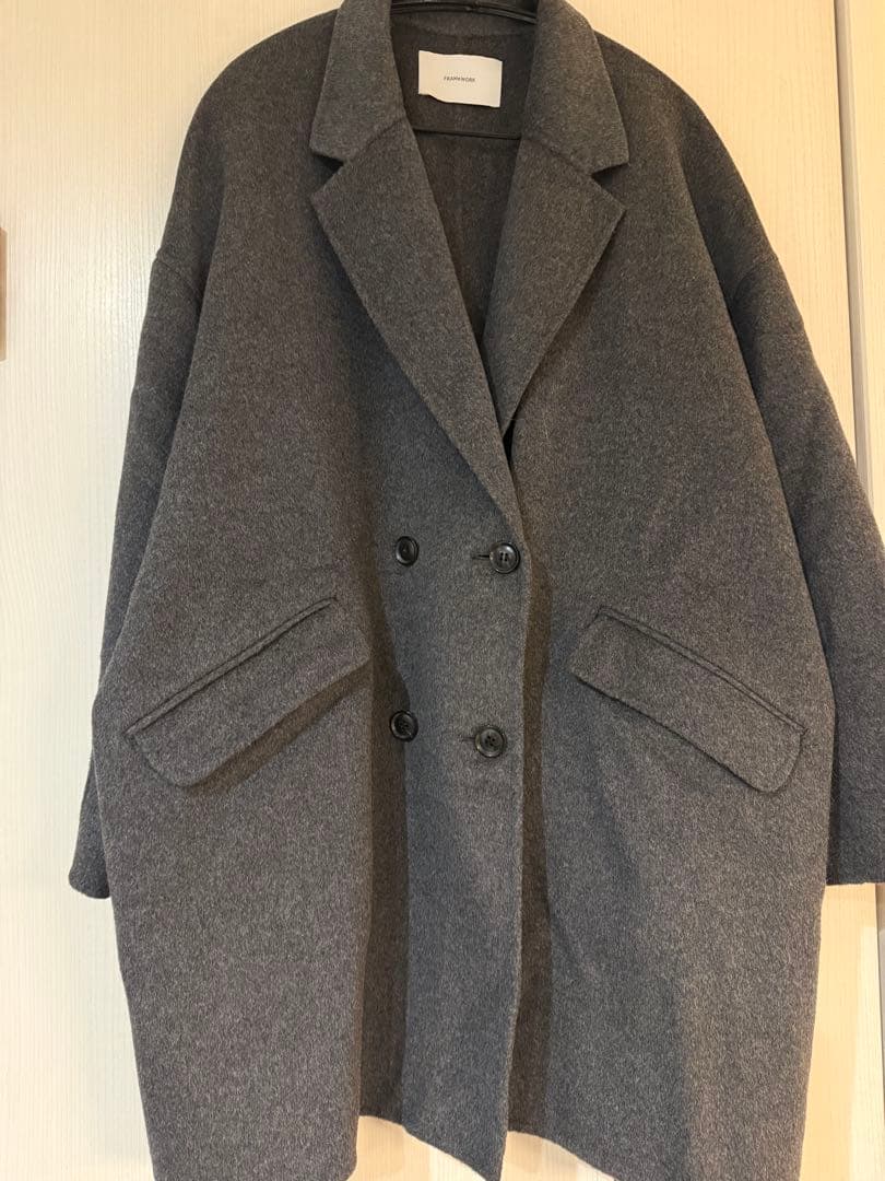 FRAMeWORK ハミルトンリバーテーラードコート　チャコールグレー38