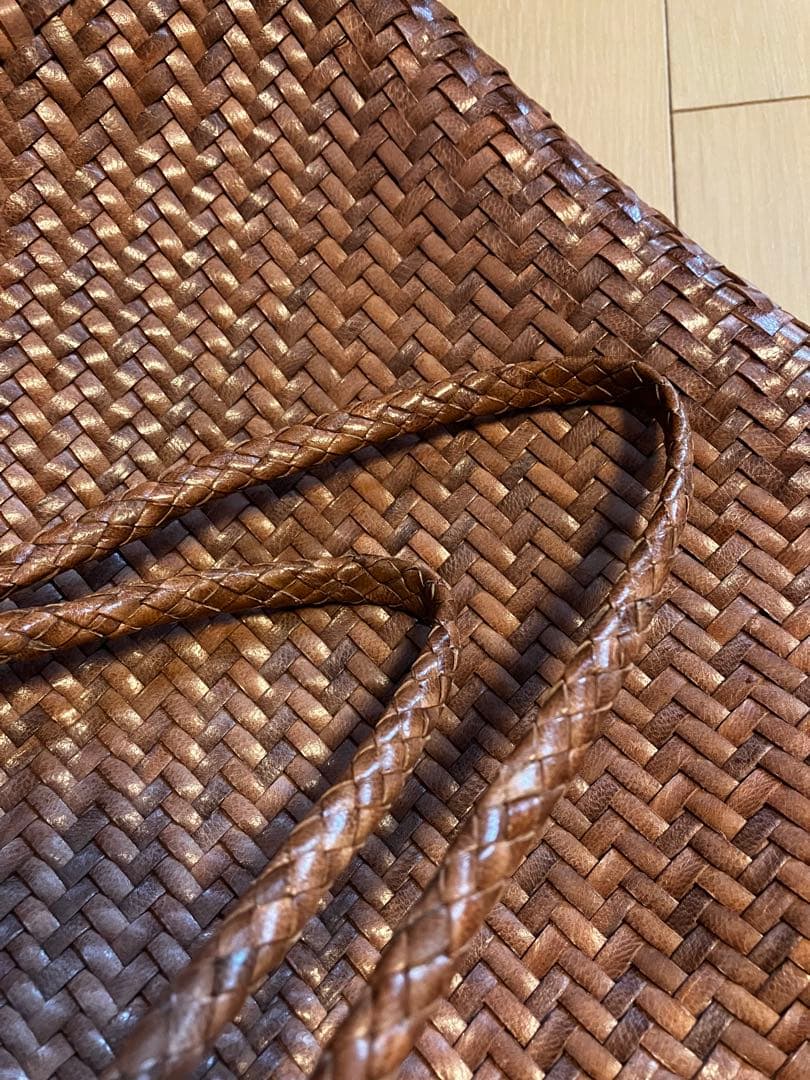 Craig for human womanピンクグレージュかごバッグDRAGON