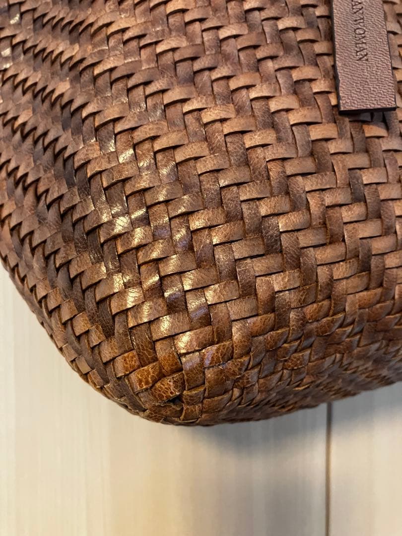 Craig for human womanピンクグレージュかごバッグDRAGON