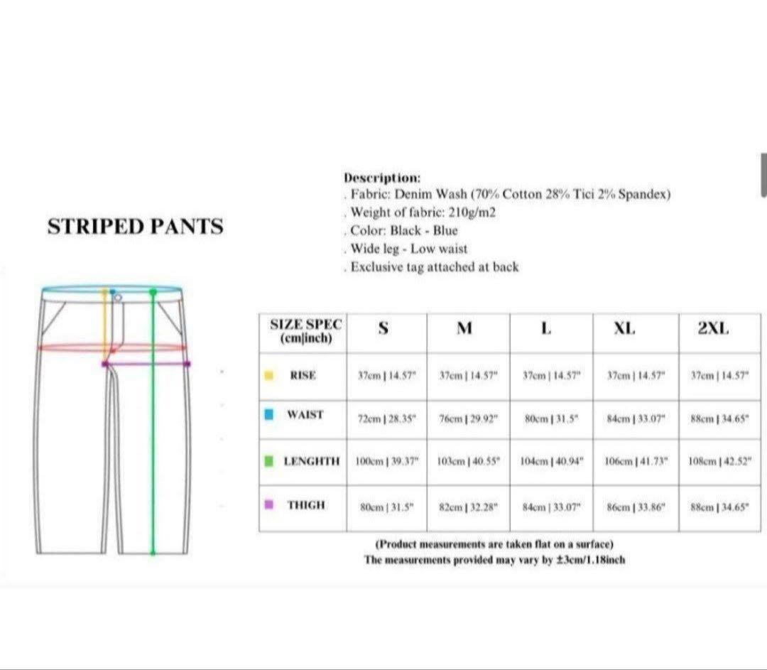 PUSH PUSH ストライプ ワイドパンツ Mサイズ