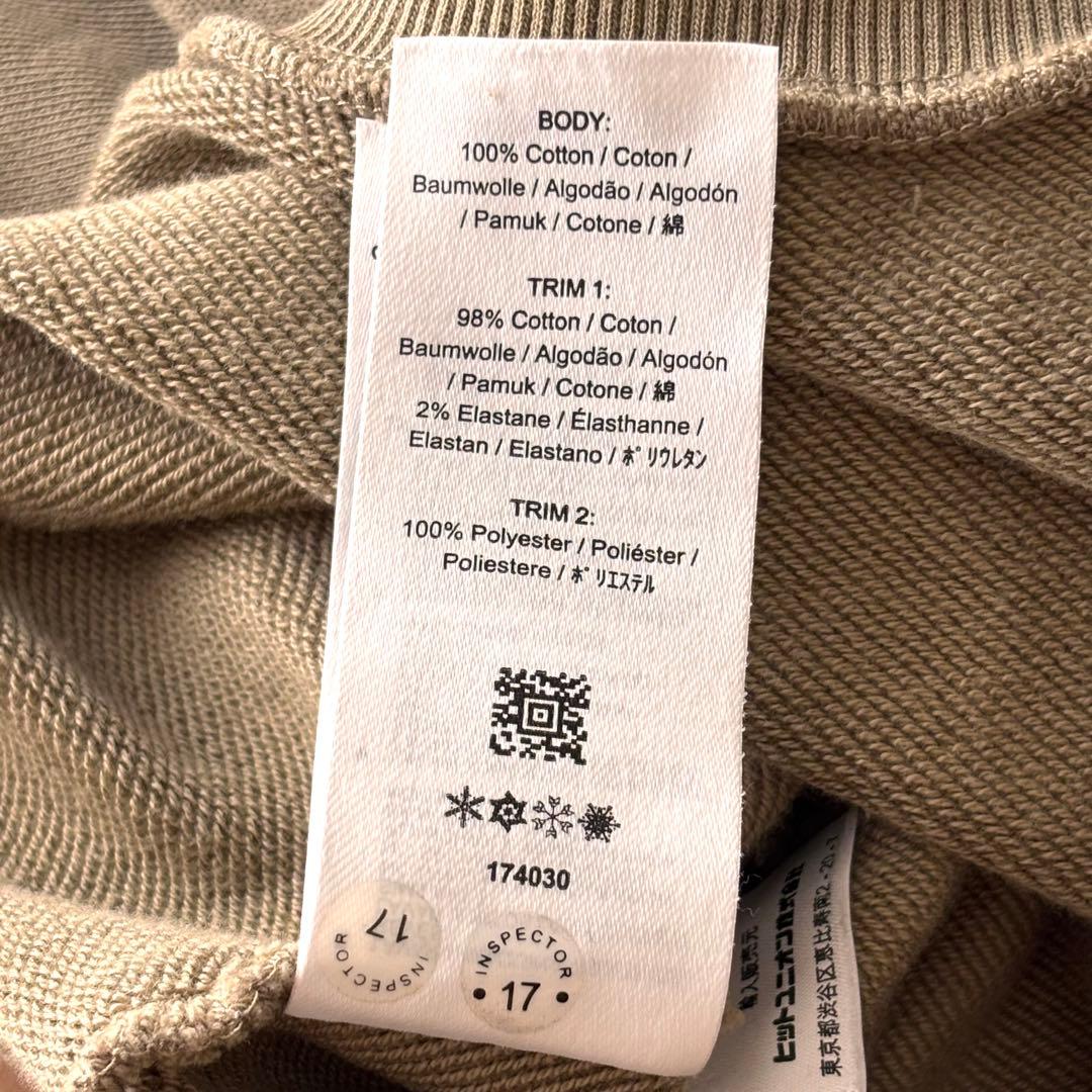 FRED PERRY ジッパーポケット スウェット　トレーナー　カーキ　M