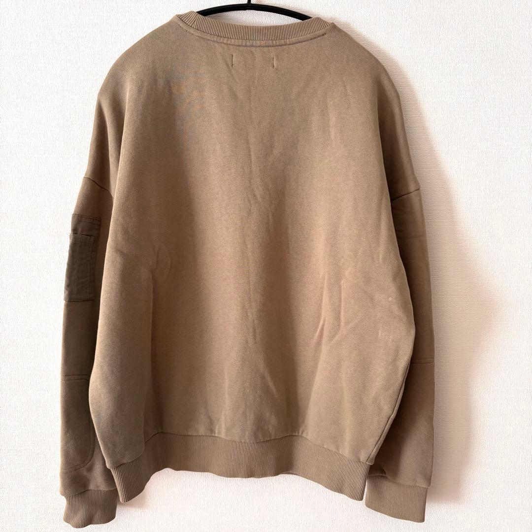 FRED PERRY ジッパーポケット スウェット　トレーナー　カーキ　M