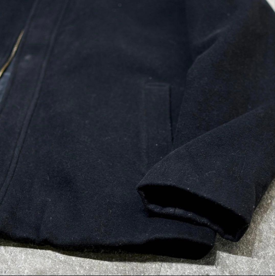 メルトンウールジャケット ブラック　古着　オーバーサイズ