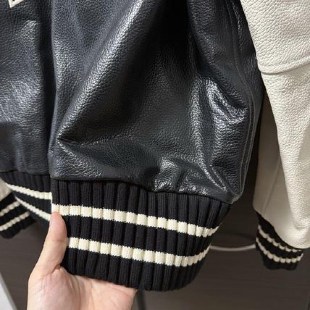 ジャケット・アウター palm angels LEATHER VARSITY JACKET