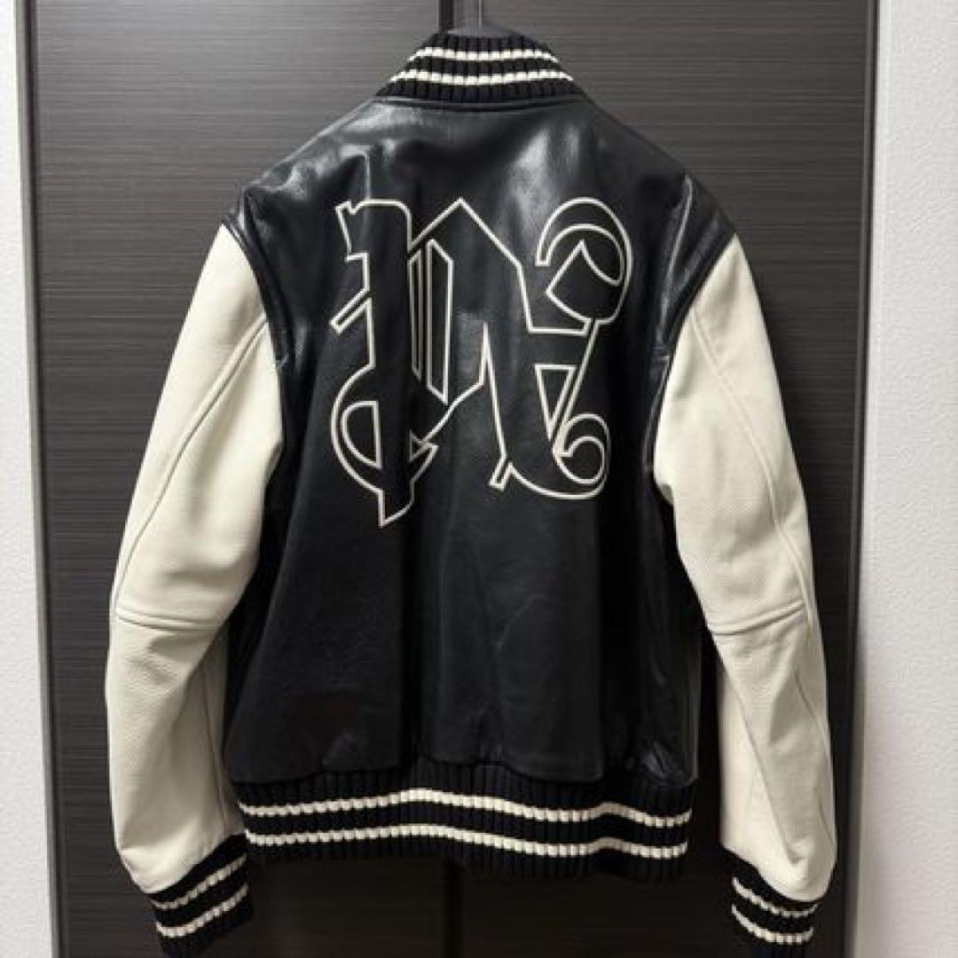 ジャケット・アウター palm angels LEATHER VARSITY JACKET