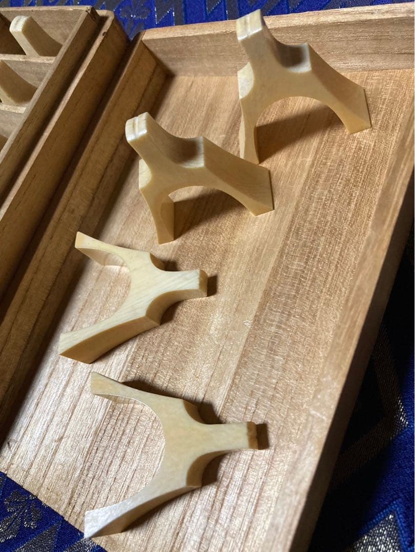 ★琴柱　14個セット　木箱入り　筝柱 琴 お琴 和楽器