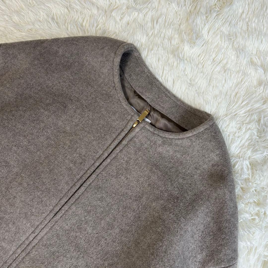 ✨美品✨大人気 ノーブル MTRカラーレスジップショートコート 近年モデル 38