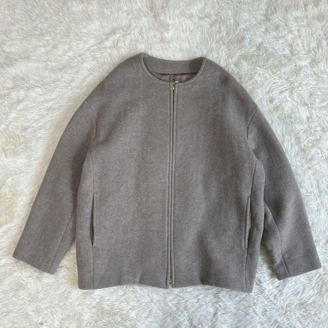 ✨美品✨大人気 ノーブル MTRカラーレスジップショートコート 近年モデル 38