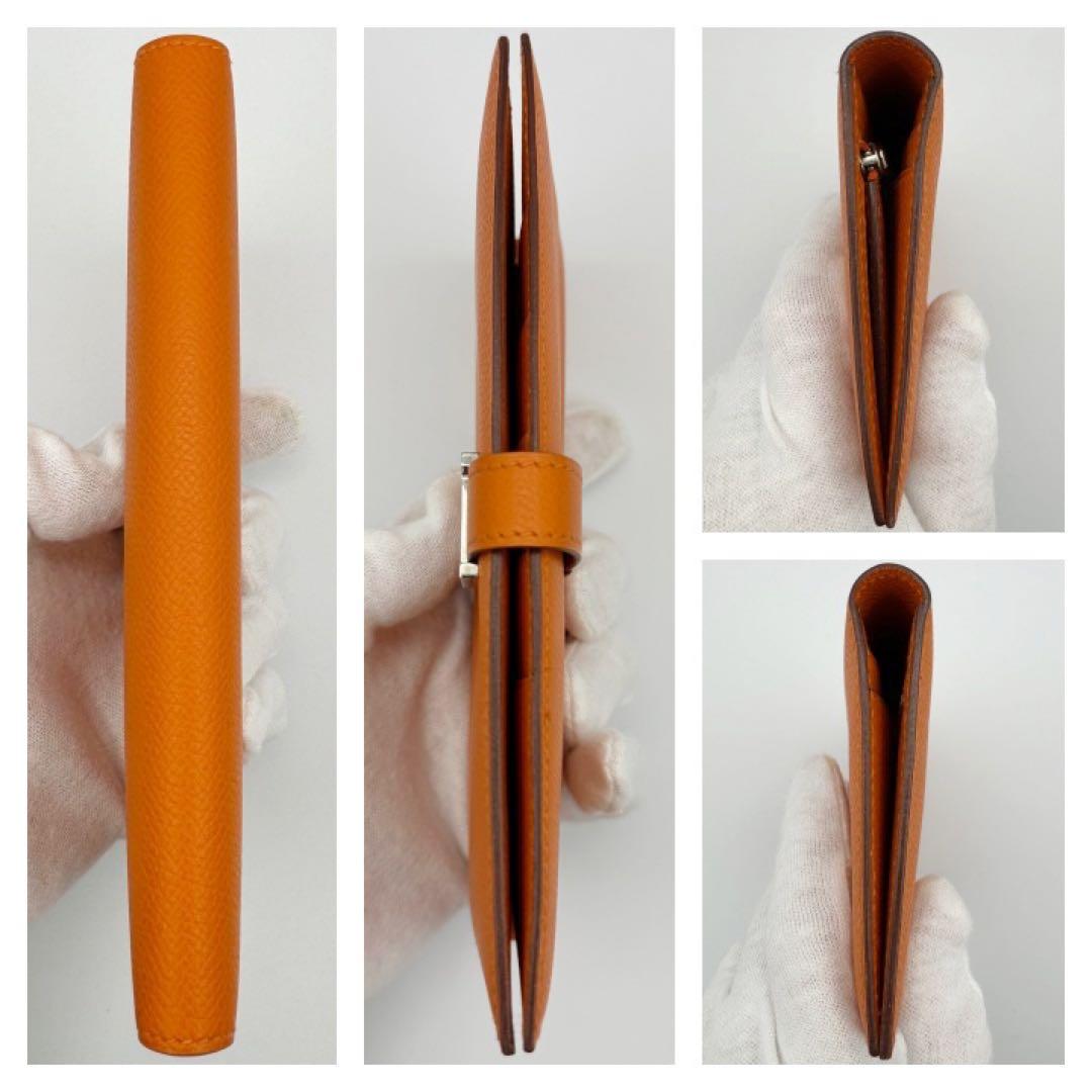 国内正規品　エルメス財布　ベアンクラシック　オレンジ　バーキン　箱付　超入手困難