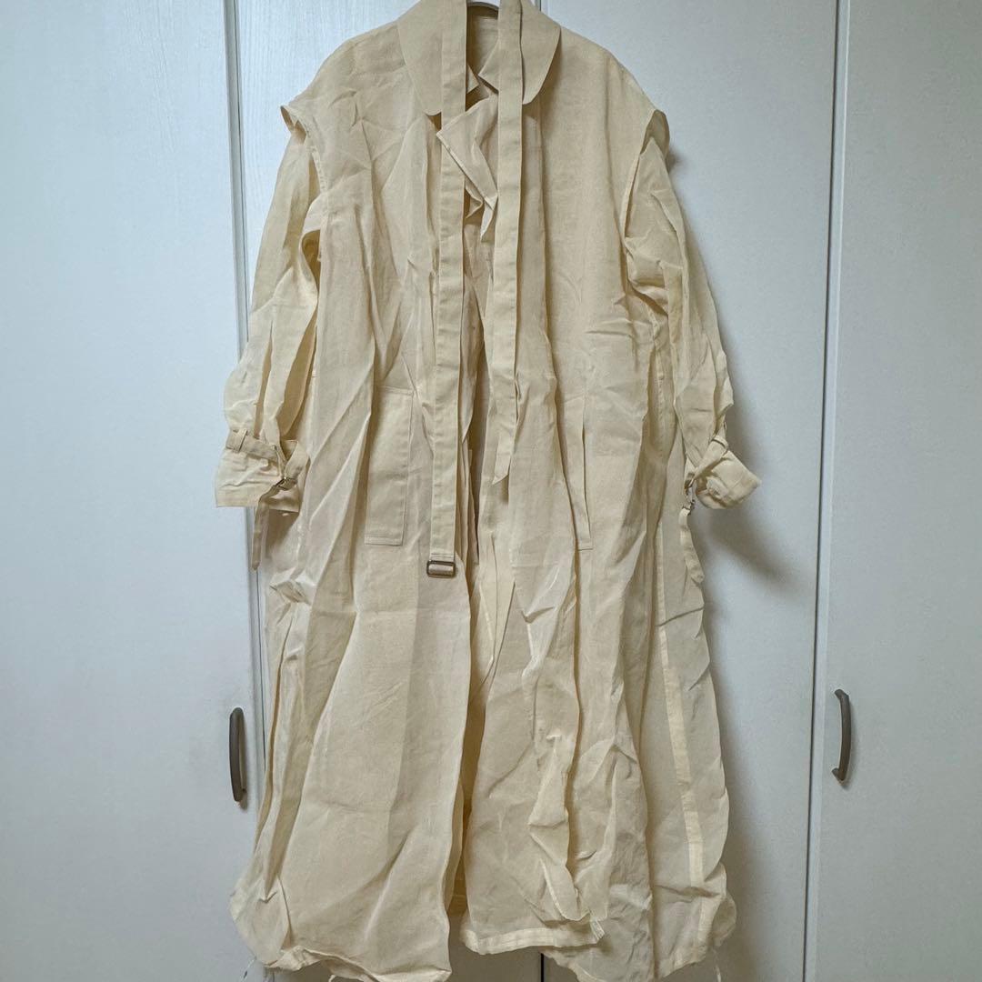 TENNE HANDCRAFTED MODERN オーガンジー　ロングコート