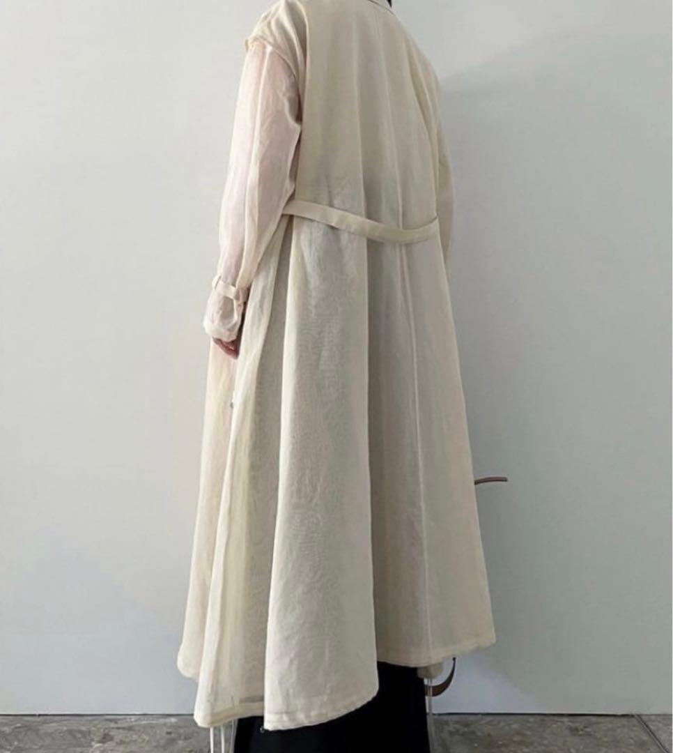 TENNE HANDCRAFTED MODERN オーガンジー　ロングコート