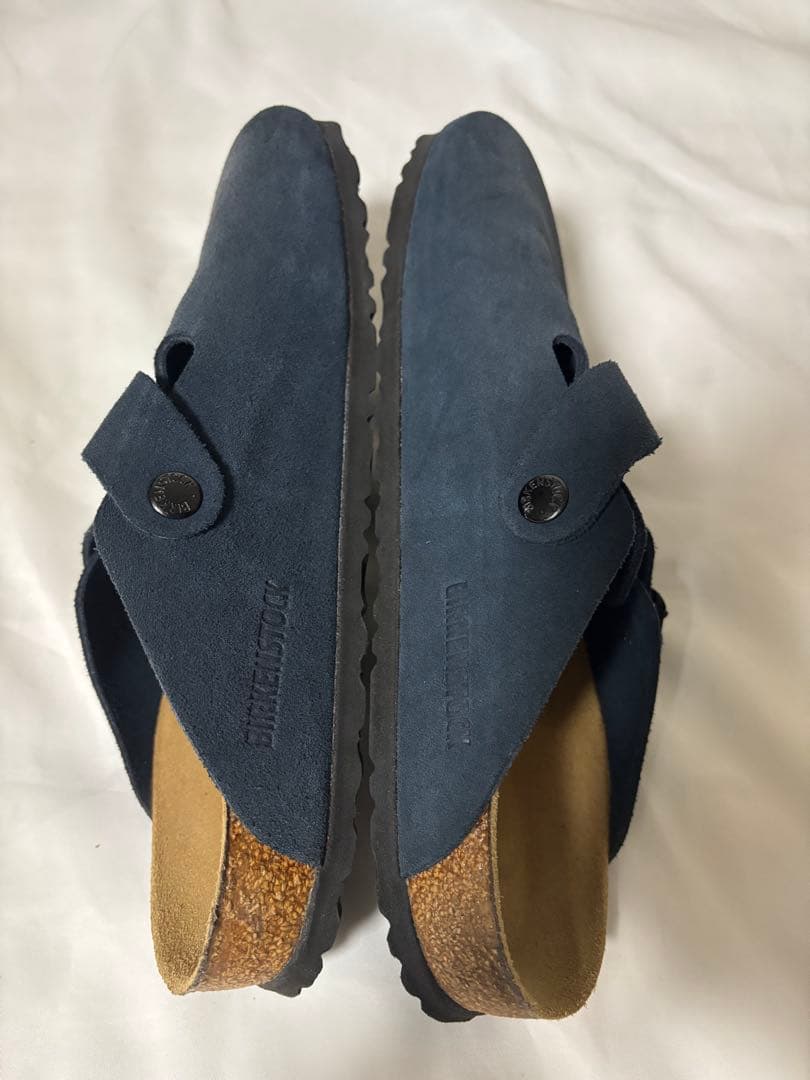 ビルケンシュトック ボストン スウェードレザー［ネイビー］41 26.5センチ