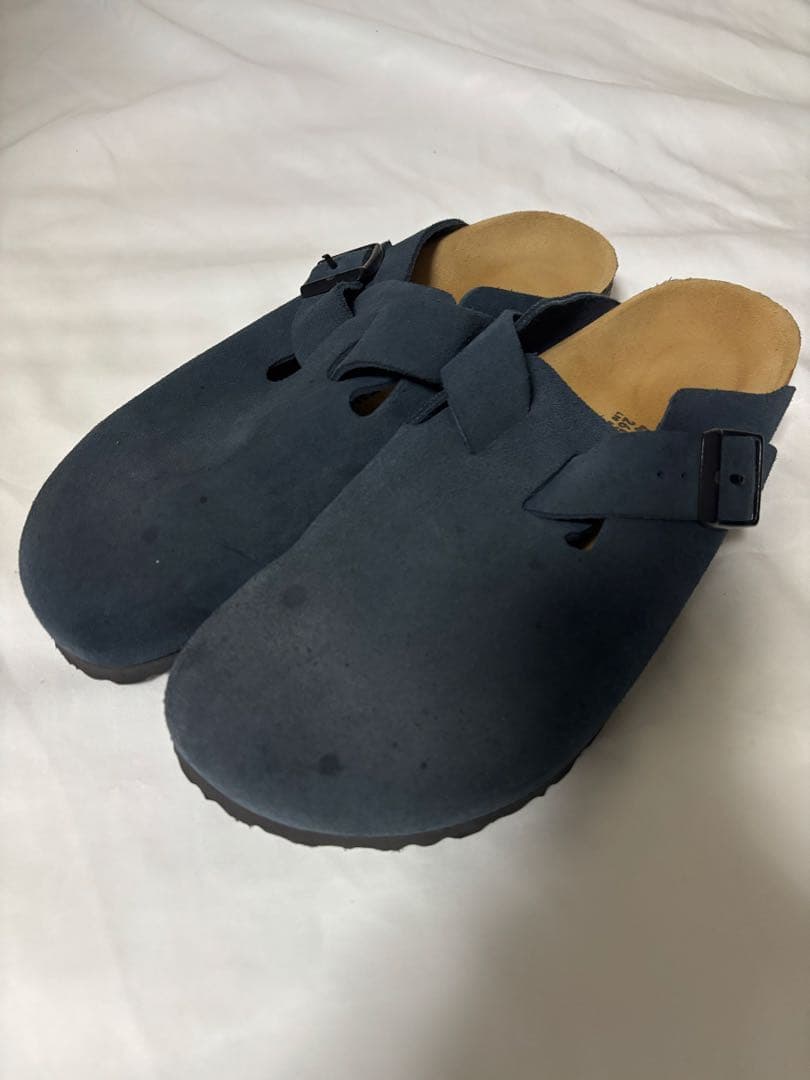ビルケンシュトック ボストン スウェードレザー［ネイビー］41 26.5センチ