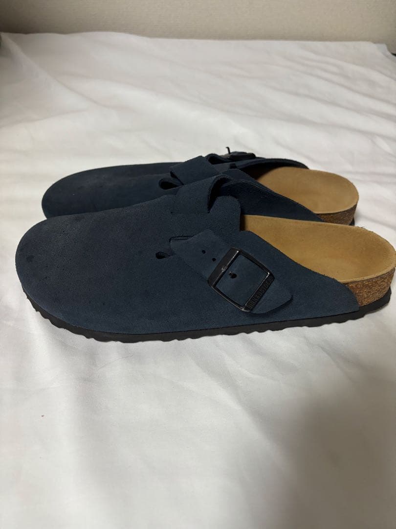 ビルケンシュトック ボストン スウェードレザー［ネイビー］41 26.5センチ