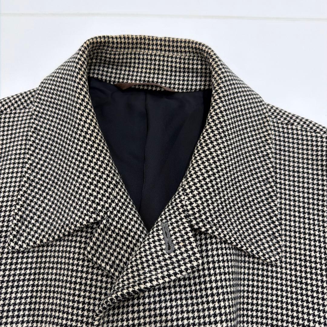 【美品】ポールスミスロンドン ウールコート XL チェック柄 ストライプ