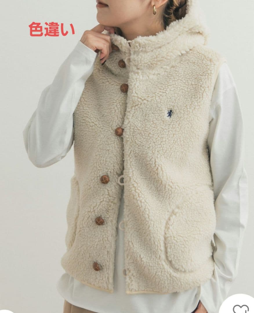 美品 GYMPHLEX BOA HOODED VESTアーバンリサーチドアーズ