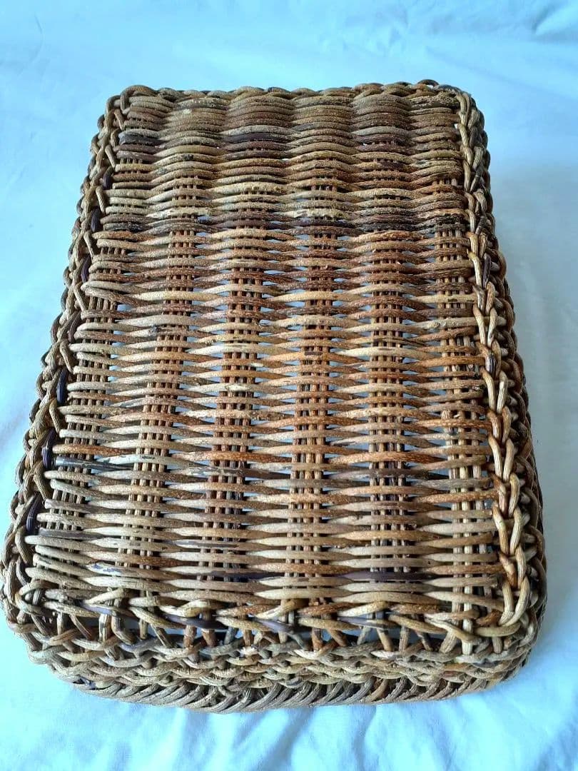 あけび　こだし編み　すかし編み　整理かご