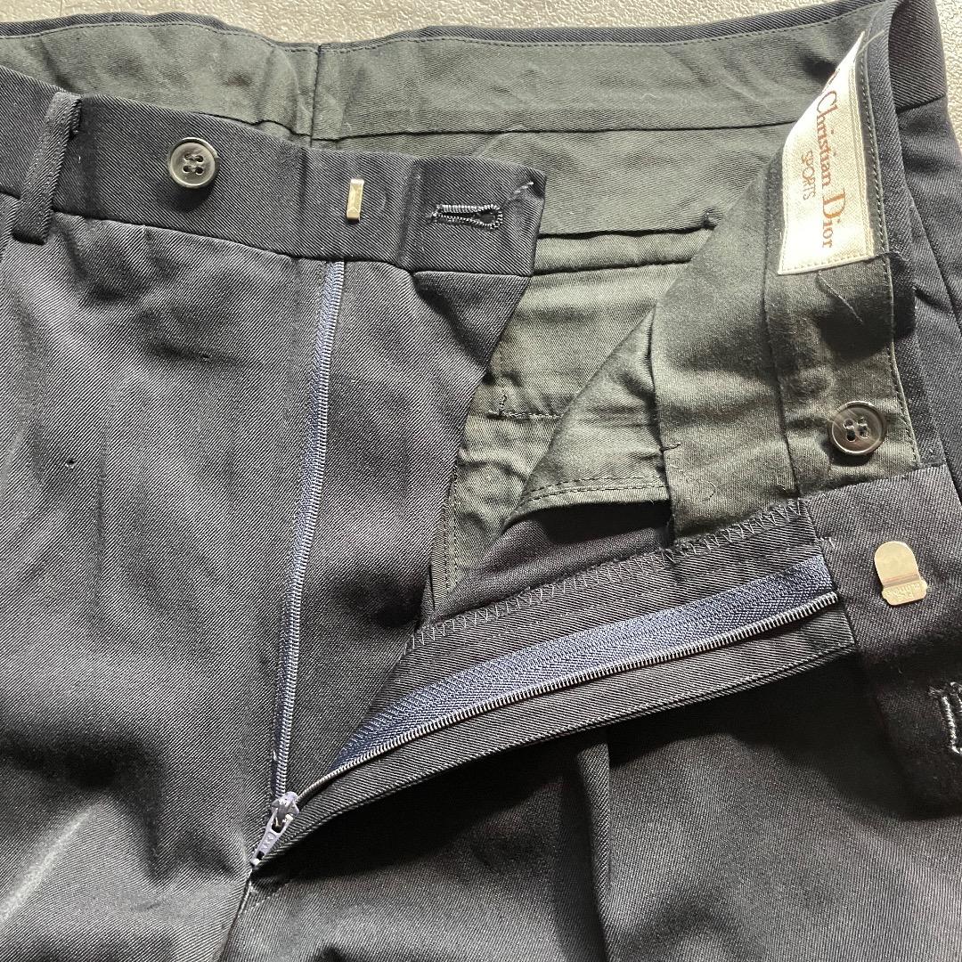 90s Dior Sports ブラックスラックス 無地 【W29】