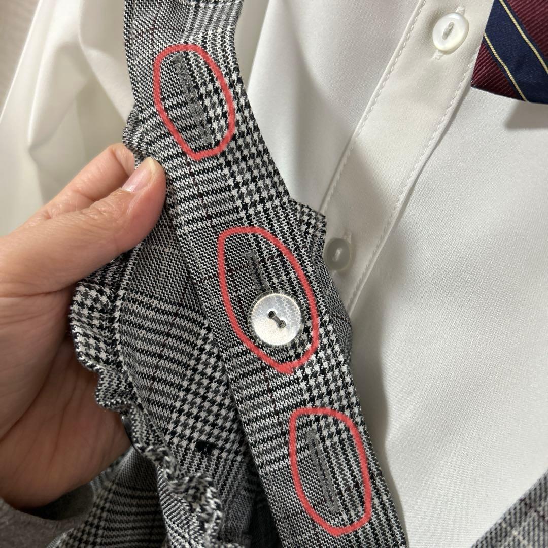 卒業式　BEAMS DESIGN 女の子スーツ　サロペットワイドパンツ