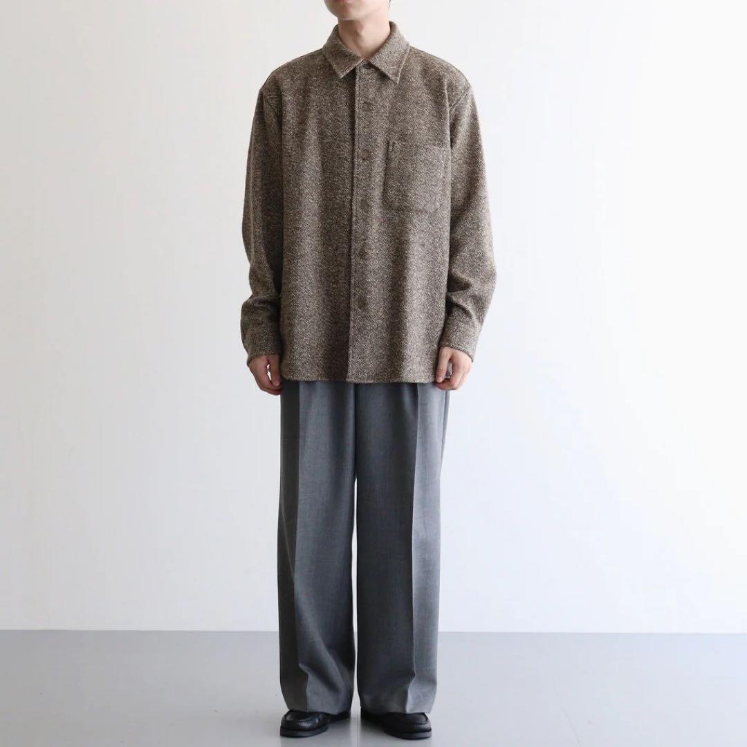 ジャケット・アウター AURALEE SPUN TWEED SHIRT BLOUSON 4