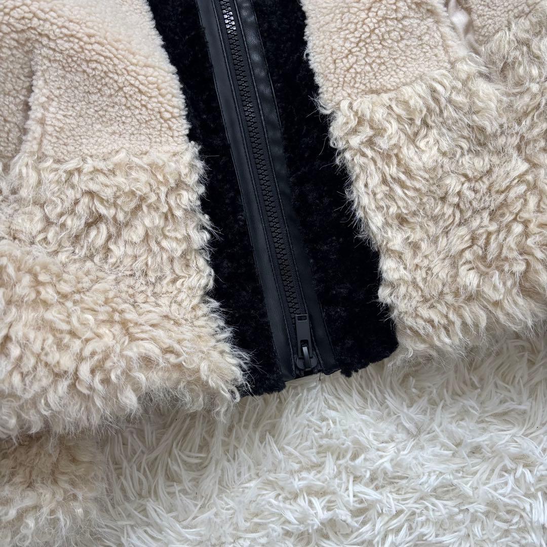 新品未使用✨パッチワークファージャケット　M 今季ZARA