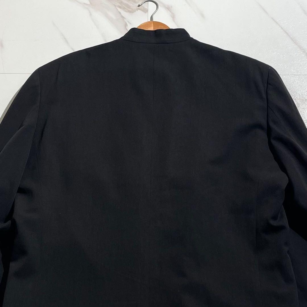 美品✨ISSEY MIYAKE MEN マオカラー ノーカラージャケット 黒タグ