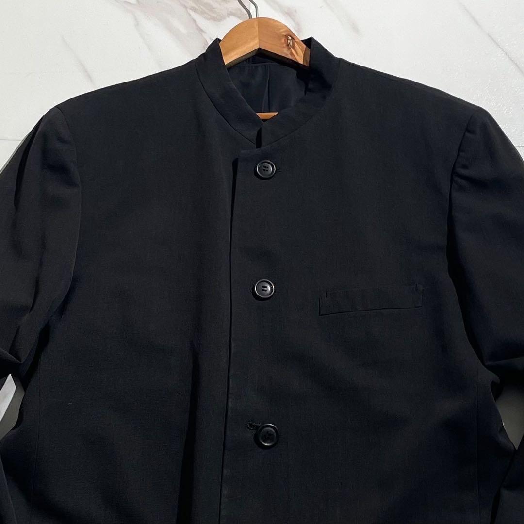 美品✨ISSEY MIYAKE MEN マオカラー ノーカラージャケット 黒タグ