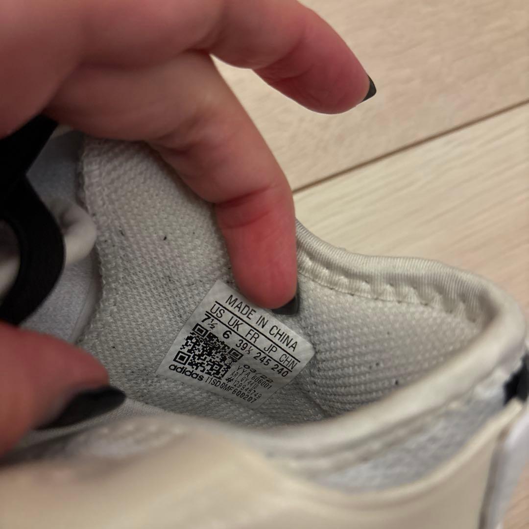 ステラマッカートニーアディダス　ローカットゼブラスニーカー24.5cm