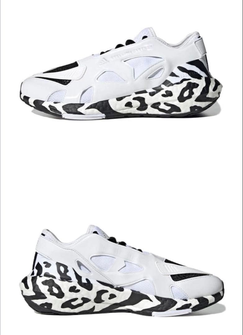 ステラマッカートニーアディダス　ローカットゼブラスニーカー24.5cm