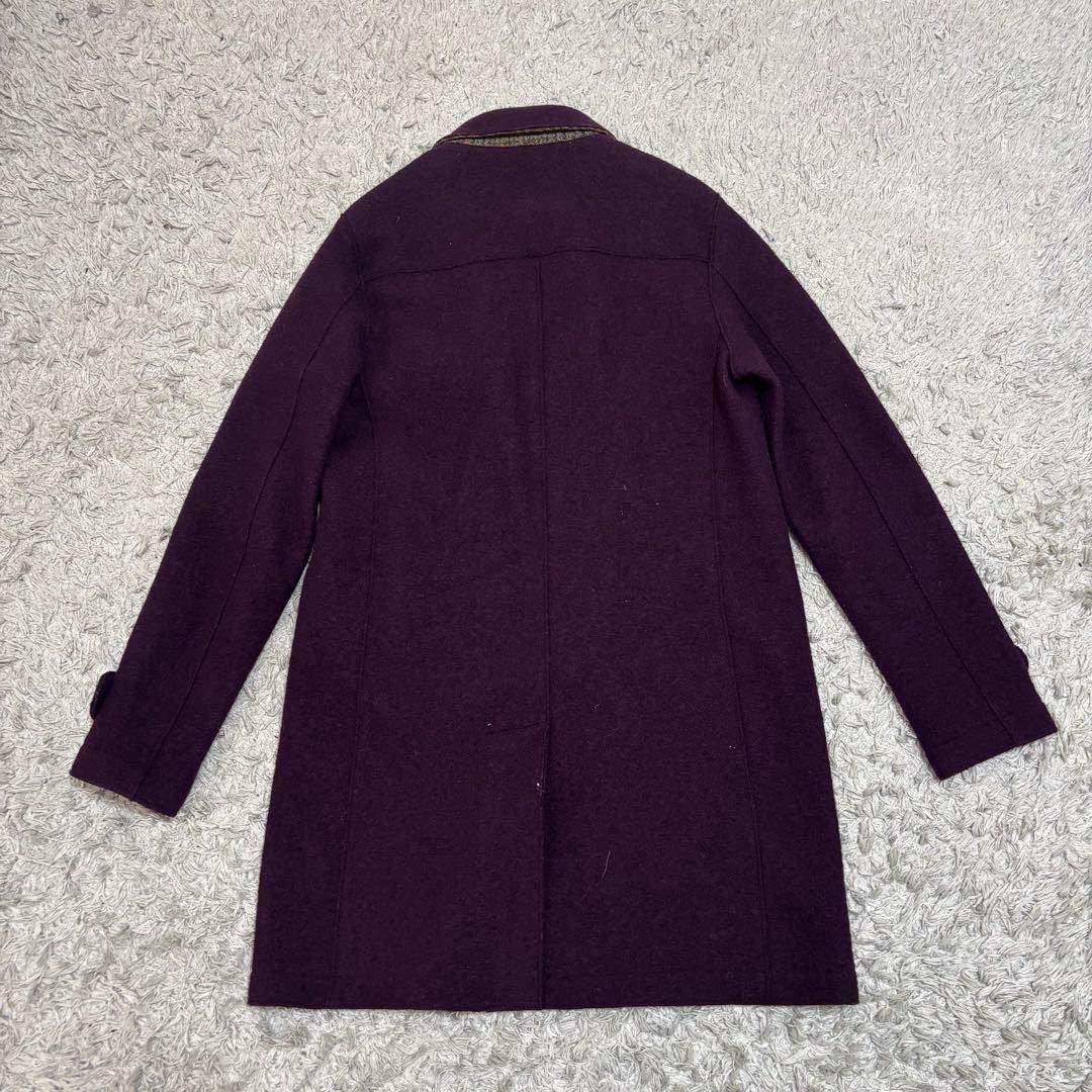 ハリスワーフロンドン　ウールコート　ワインレッド　イングランド　46