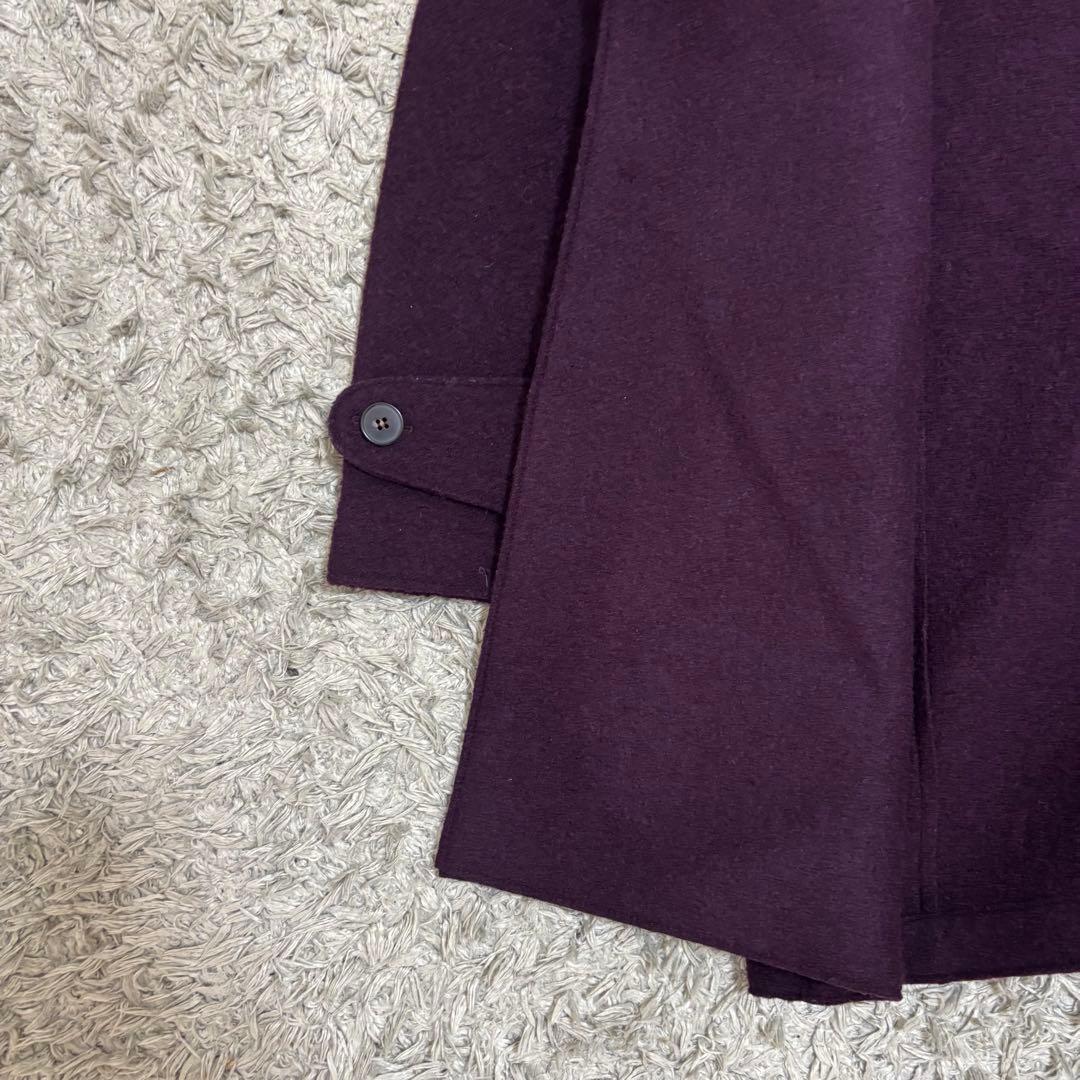 ハリスワーフロンドン　ウールコート　ワインレッド　イングランド　46