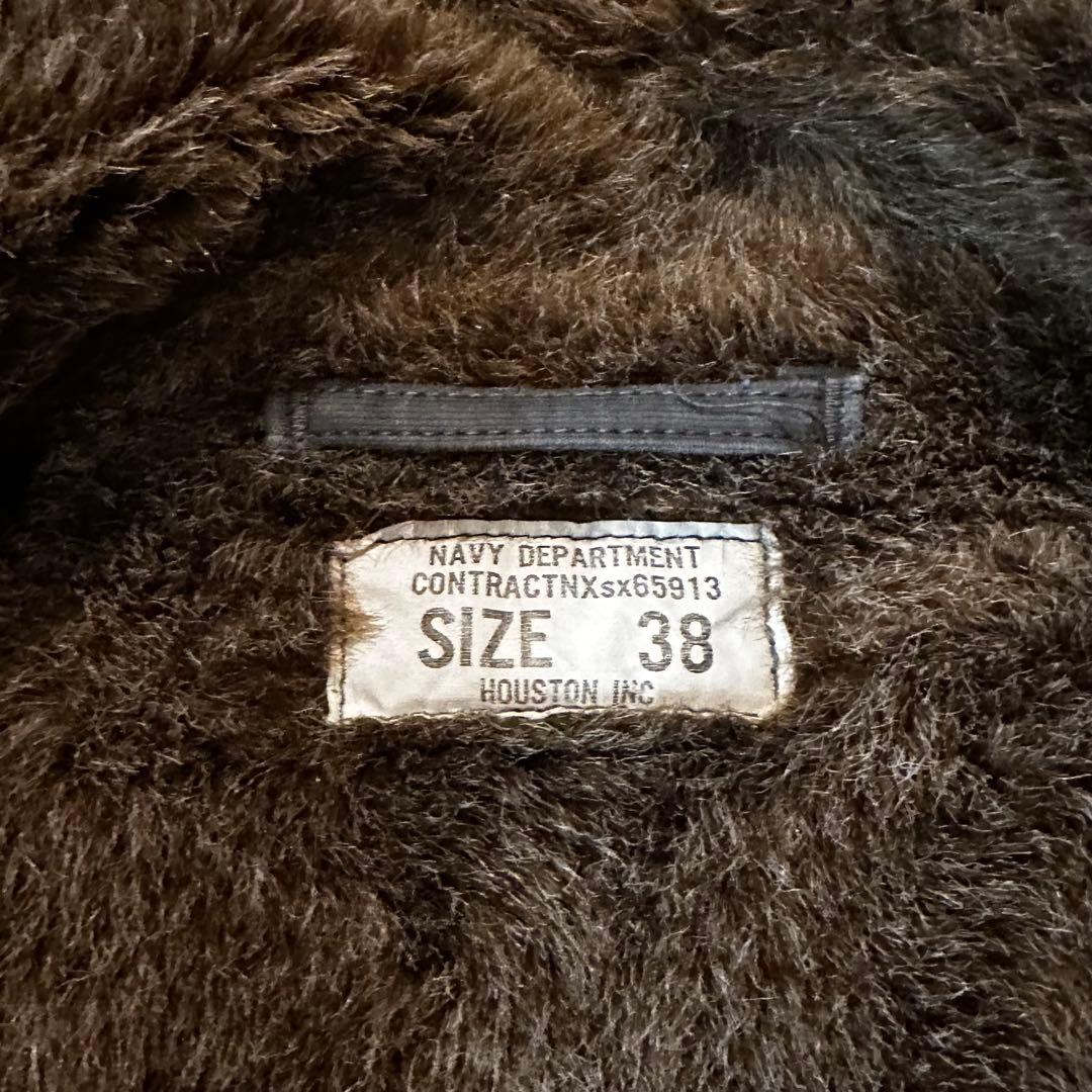 HOUSTON N-1 デッキジャケット 38 ヤレ感 フェード 40s 50s