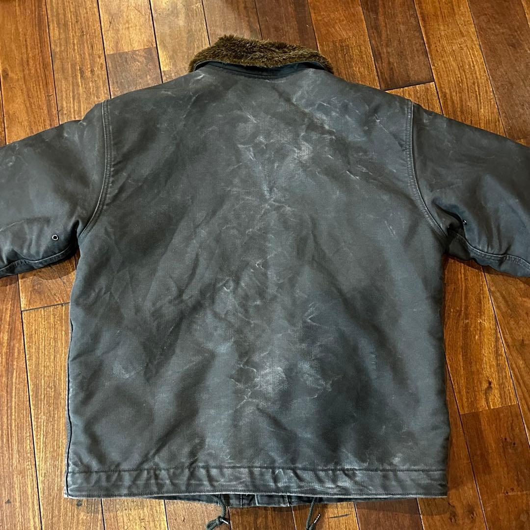 HOUSTON N-1 デッキジャケット 38 ヤレ感 フェード 40s 50s