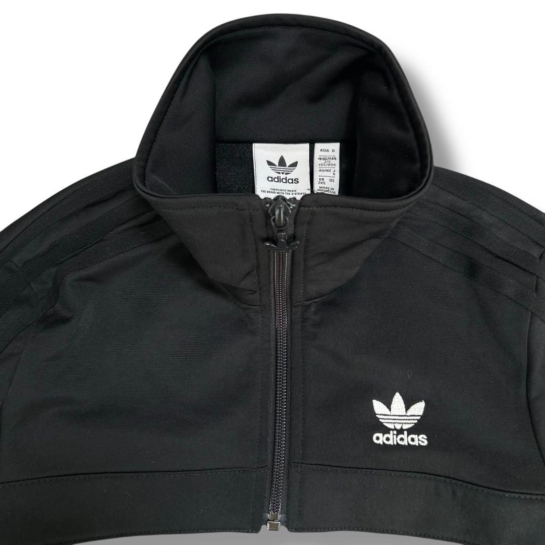【希少Sサイズ】アディダス 黒 クロップド丈 ペリーショート丈 ジャージ