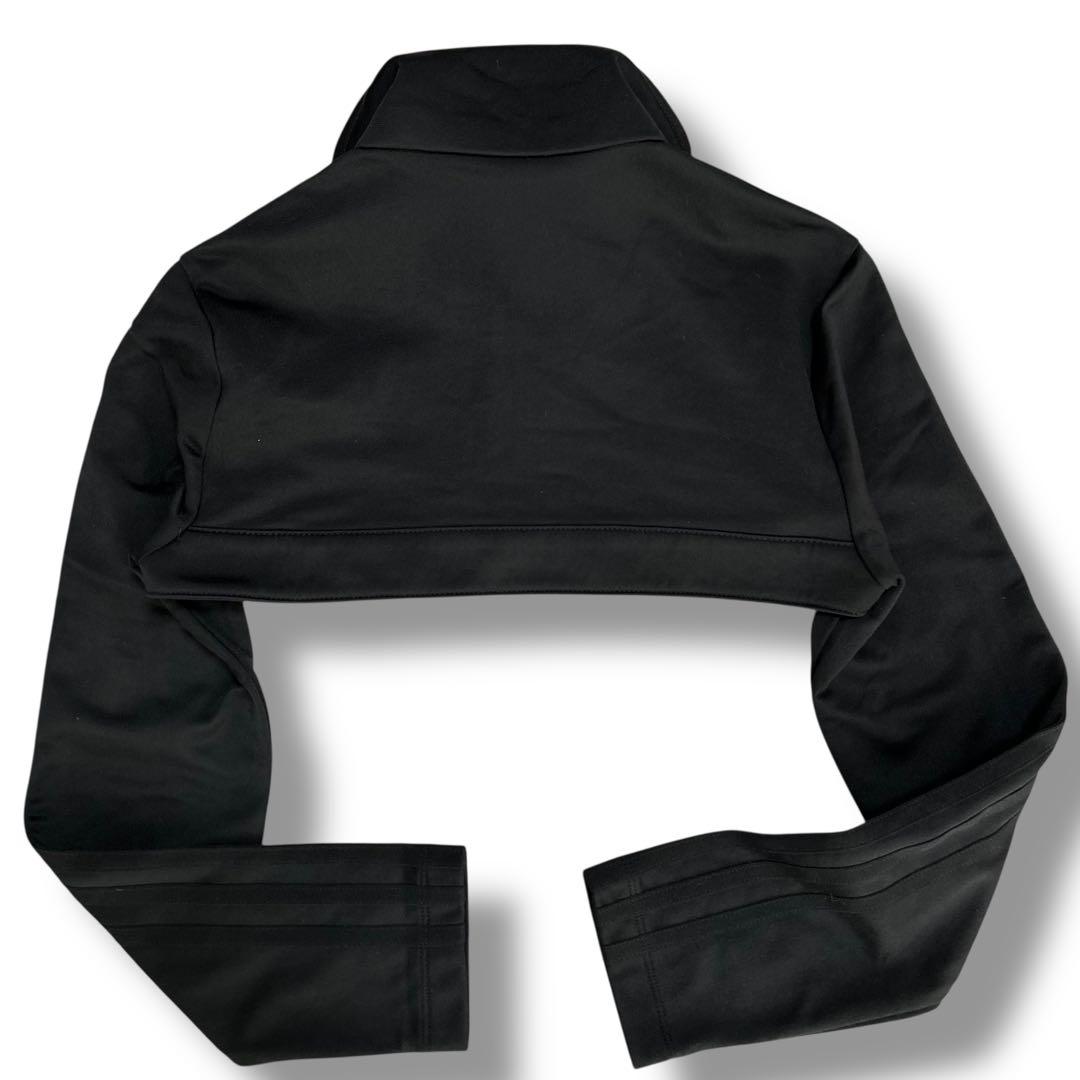 【希少Sサイズ】アディダス 黒 クロップド丈 ペリーショート丈 ジャージ