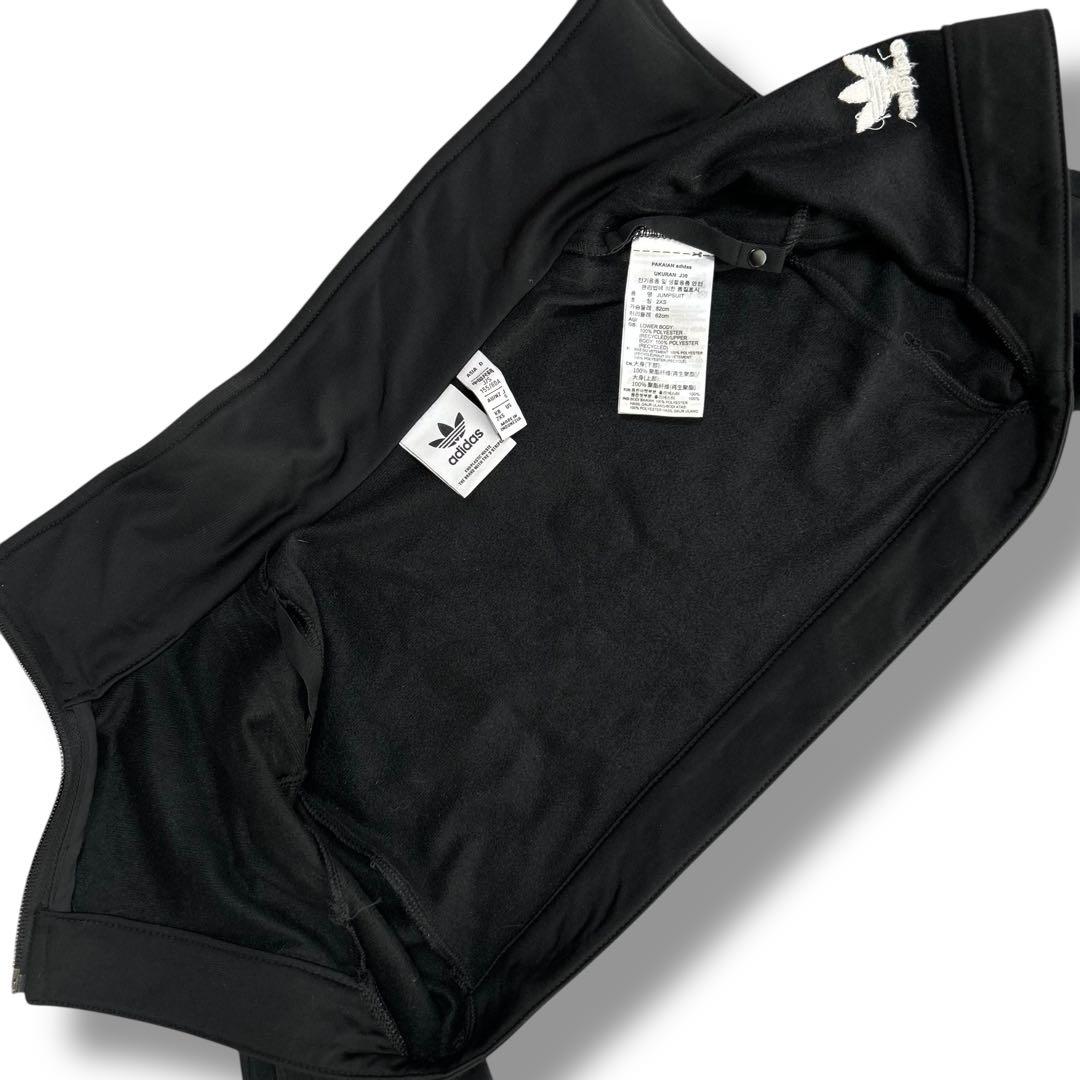 【希少Sサイズ】アディダス 黒 クロップド丈 ペリーショート丈 ジャージ