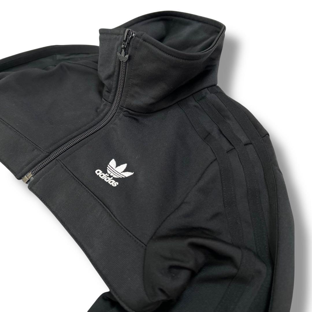 【希少Sサイズ】アディダス 黒 クロップド丈 ペリーショート丈 ジャージ