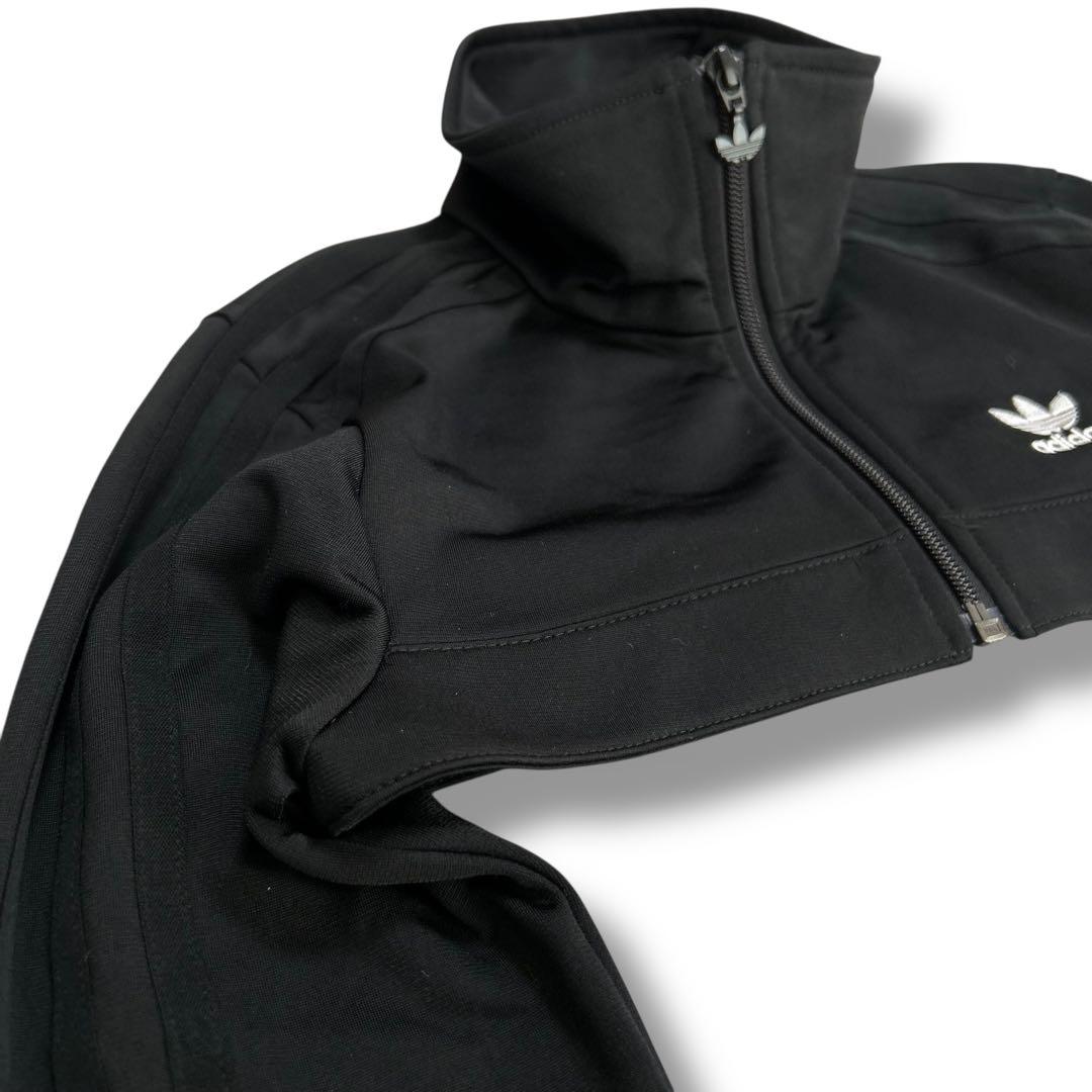 【希少Sサイズ】アディダス 黒 クロップド丈 ペリーショート丈 ジャージ