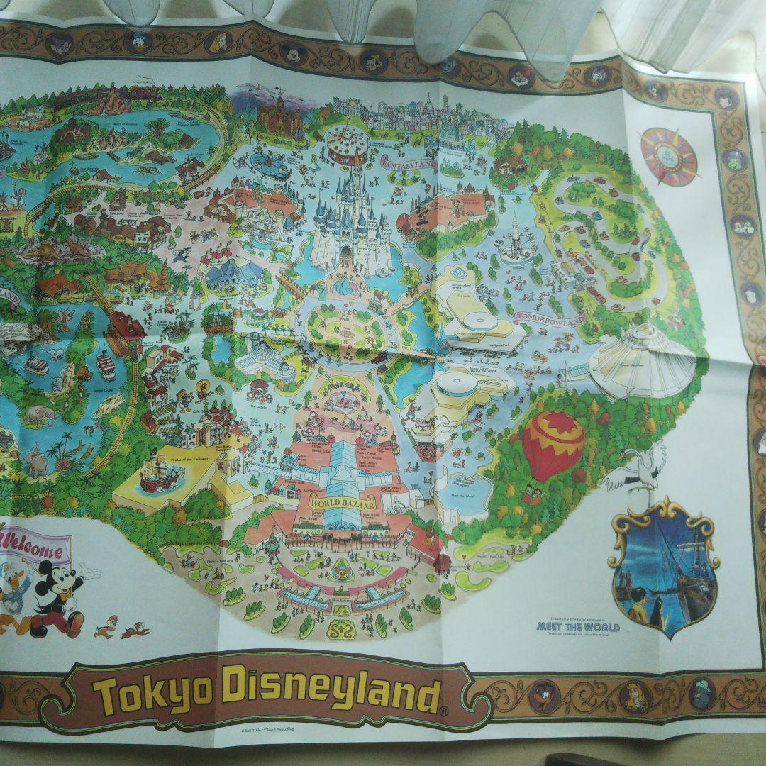 希少 昭和レトロ 東京ディズニーランド マップ